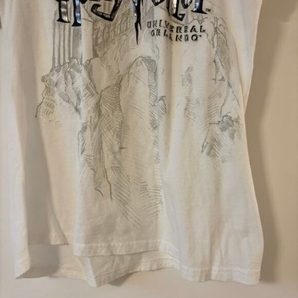 Wizarding World Harry Potter Hogwarts Shirt Women's 2XL White Universal Studios - Picture 3 of 5